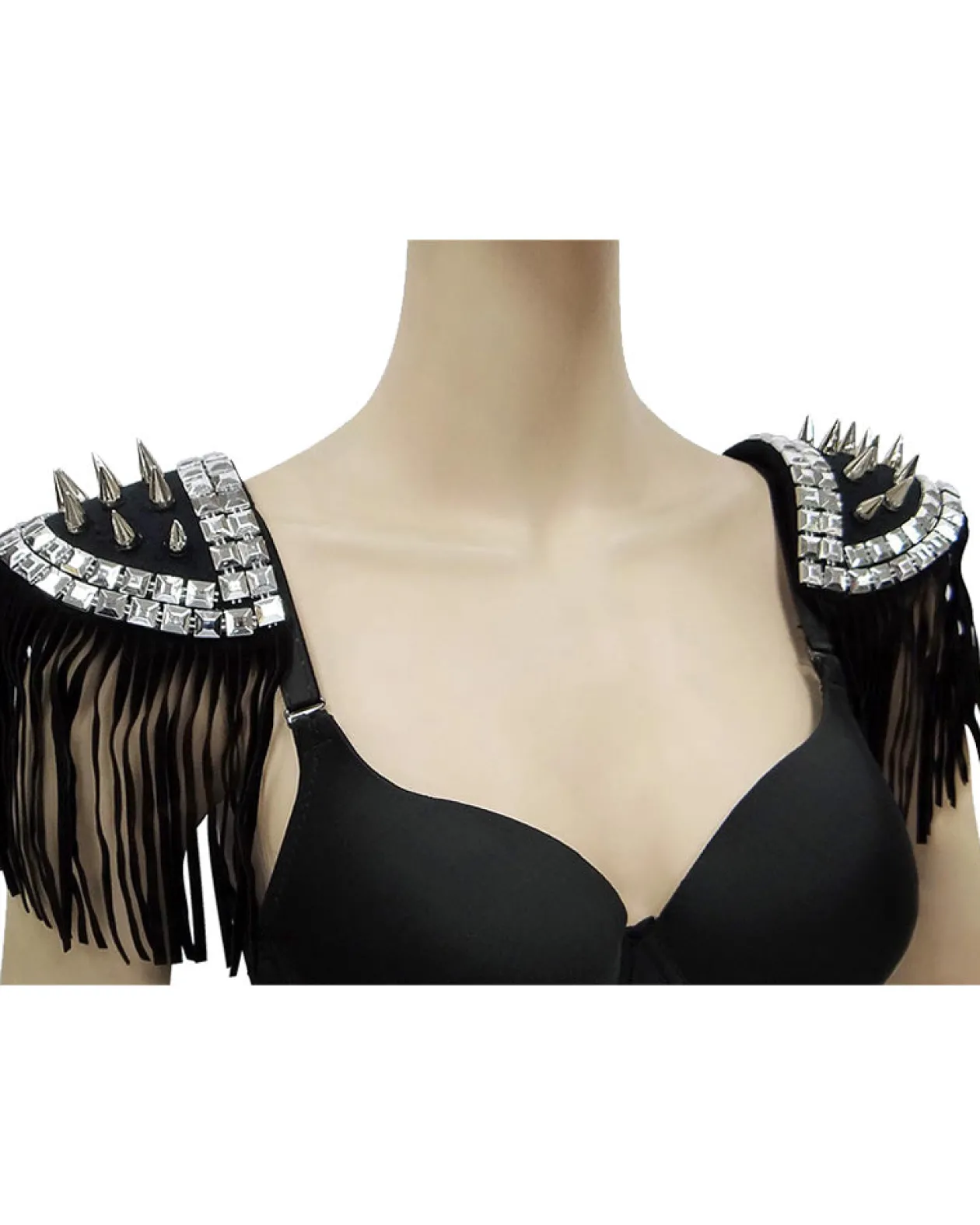 Sweidas Bad To The Bone Studded Shoulder Pads Flash Sale