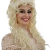 The Wig Outlet Big Blonde Dolly Curly Wig Cheap