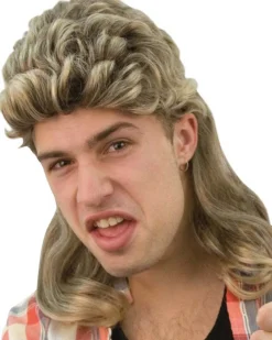 Tomfoolery Billy Mullet Blonde Brown Wig Clearance
