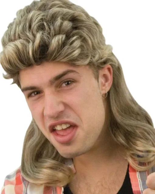 Tomfoolery Billy Mullet Blonde Brown Wig Clearance