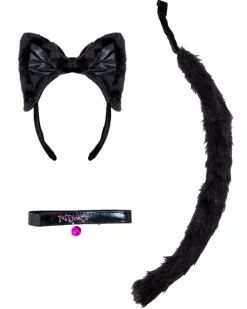 Elope Black Cat Collar Ears And Tail Set Discount