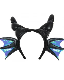 Elope Black Dragon Horns Plush Headband Cheap