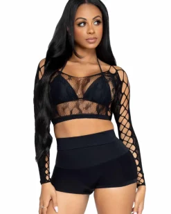 Leg Avenue Black High Waist Shape Wear Shorts Store