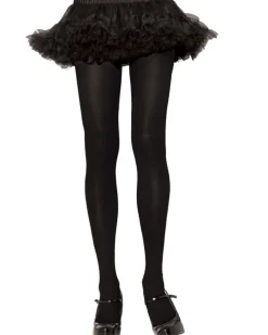 Leg Avenue Black Opaque Plus Size Tights Outlet