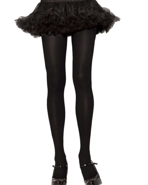 Leg Avenue Black Opaque Plus Size Tights Outlet