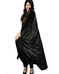 * Black Panne Velvet Deluxe Adults Cape Flash Sale