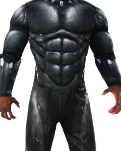 Rubies Black Panther Movie Deluxe Black Panther Mens Costume Hot