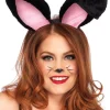 Leg Avenue Black Plush Bunny Ears Outlet