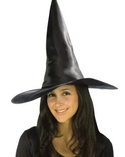 Fun World Black Satin Deluxe Witch Hat Outlet
