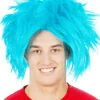 Allaura Wigs and Hair Blue Fuzzy Curly Wig Shop