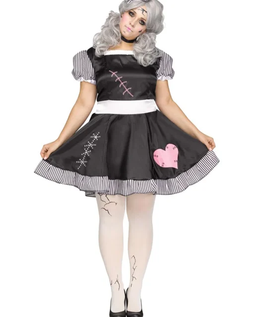 Fun World Broken Doll Plus Size Womens Costume Fashion