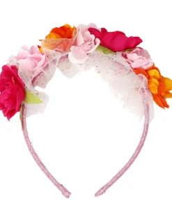 Pink Poppy Butterfly Floral Headband Fashion