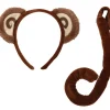 Elope Cheeky Monkey Headband And Tail Set New