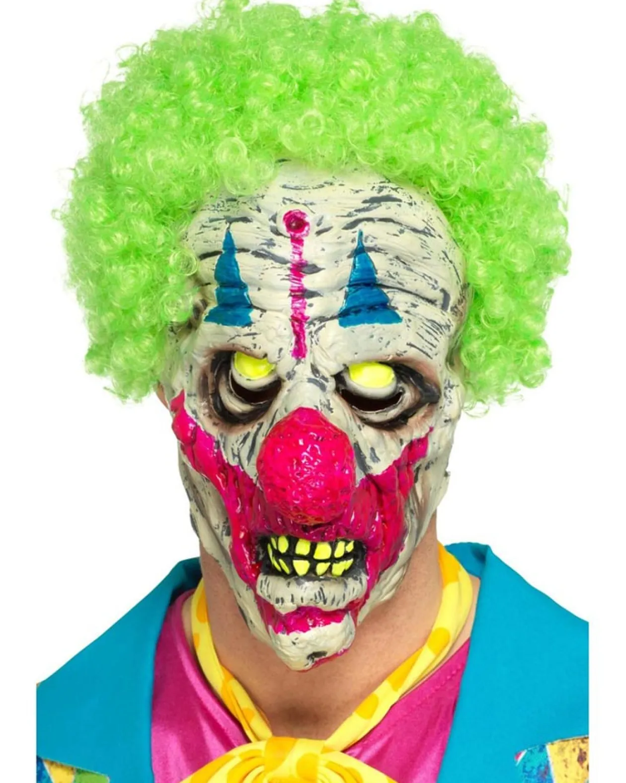 Smiffys Clown Uv Black Light Mask Best Sale