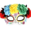 Tomfoolery Day Of The Dead Bright Flower Eye Mask Clearance