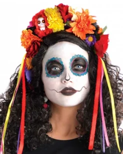 Amscan AU Day Of The Dead Flower Headband Fashion