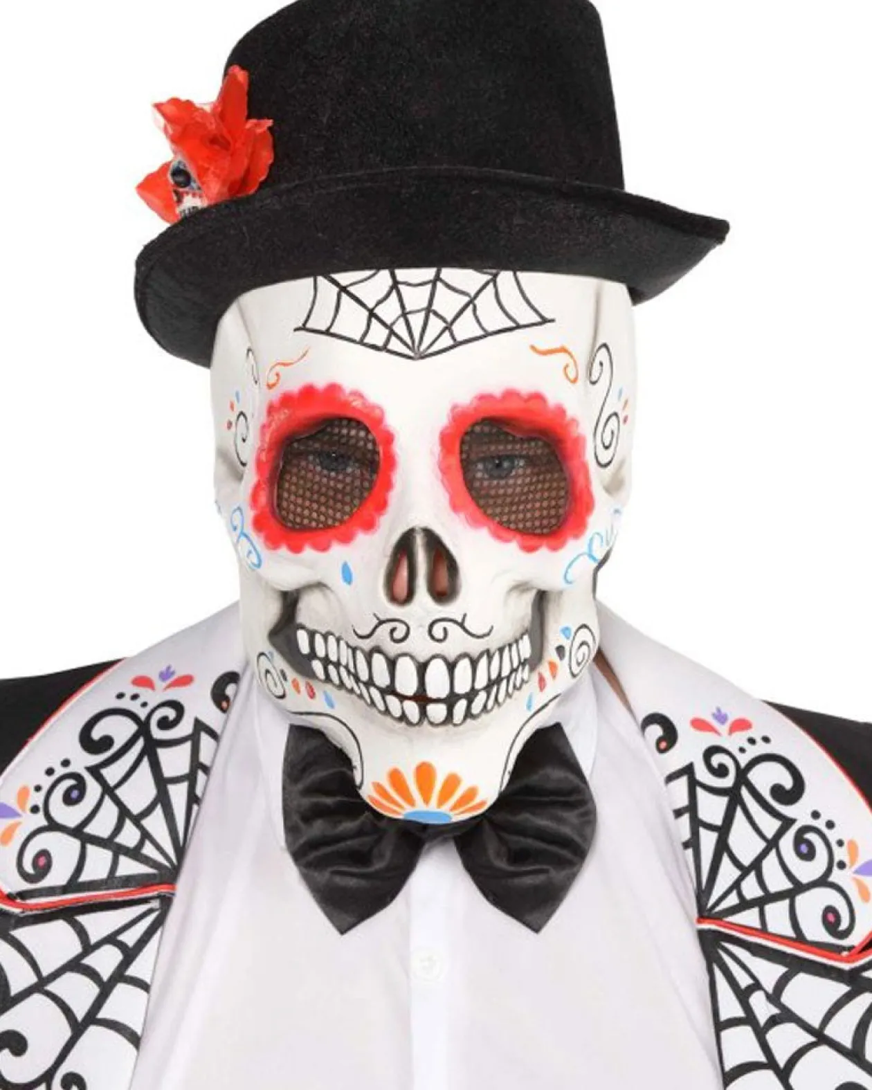 Amscan AU Day Of The Dead Sugar Skull Head Mask Best Sale