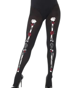 Smiffys Day Of The Dead Womens Tights Online