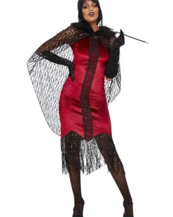 Smiffys Deluxe 1920S Velour Flapper Womens Costume Shop