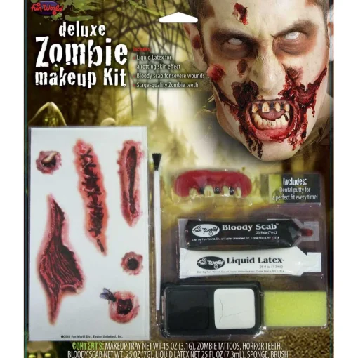 Fun World Deluxe Zombie Makeup Kit Fashion