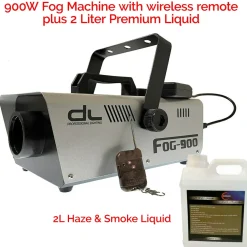 ACLINKER Dl 900W Stage Fog Smoke Machine Wireless Remote W 2L Liquid Dj Party Halloween Flash Sale