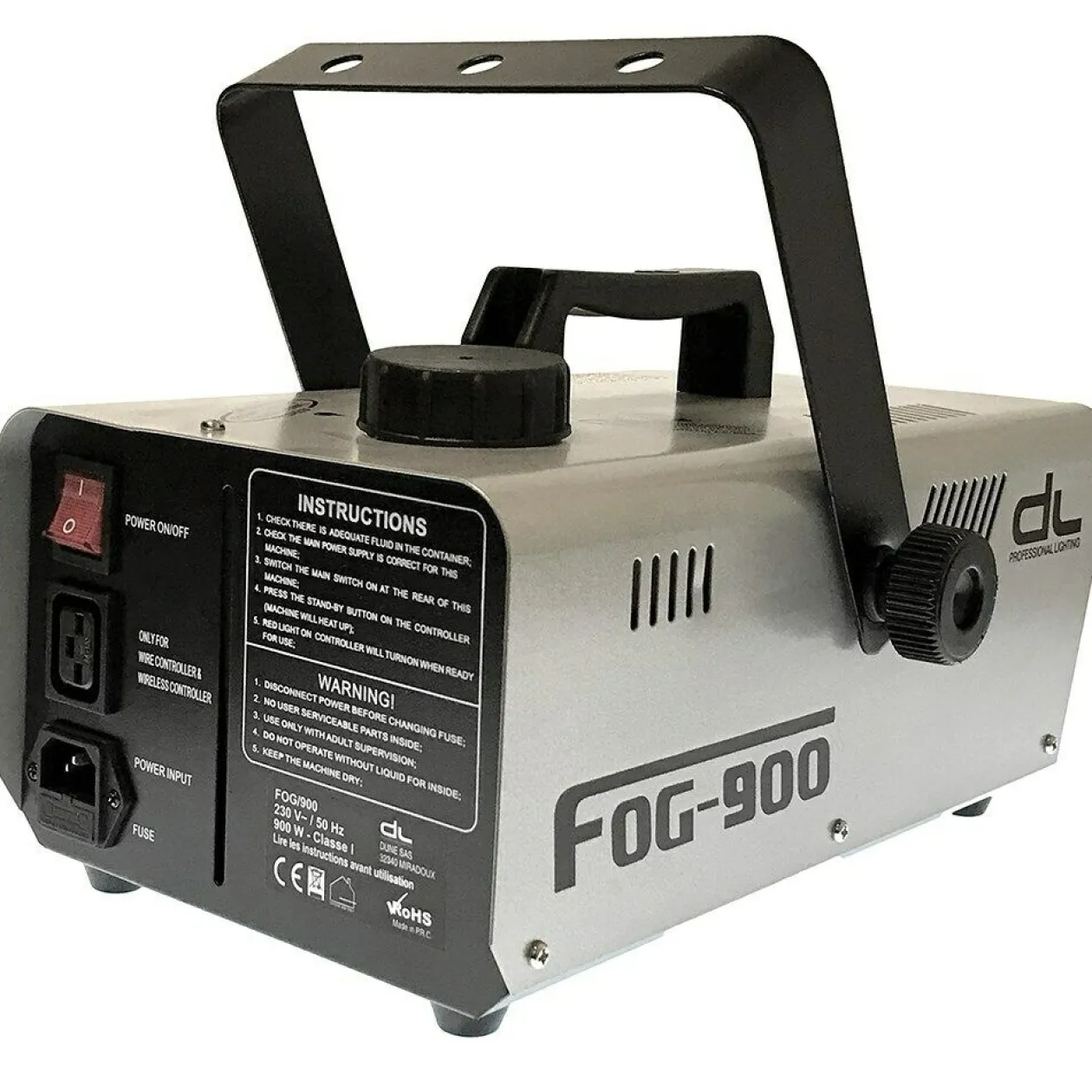 ACLINKER Dl 900W Stage Fog Smoke Machine Wireless Remote W 2L Liquid Dj Party Halloween Flash Sale