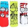 Elope Dr Seuss Characters Adult Crew Sock Set 3 Pack Outlet