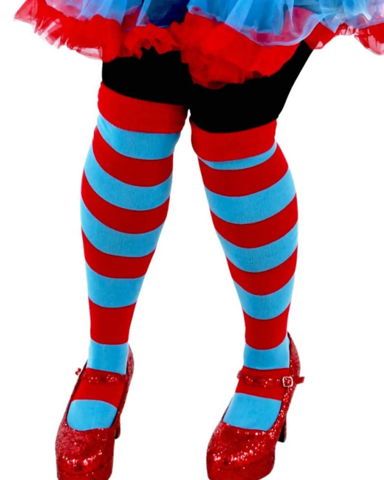 Elope Dr Seuss Thing 1 And 2 Striped Knee High Socks Discount