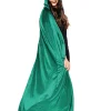 * Emerald Green Panne Velvet Deluxe Adults Cape Outlet