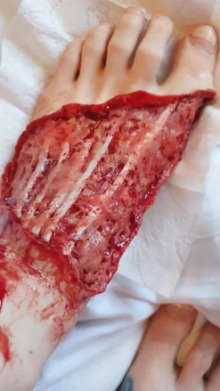 ForensicFX Studios Exposed Foot Ligaments Prosthetic Hot
