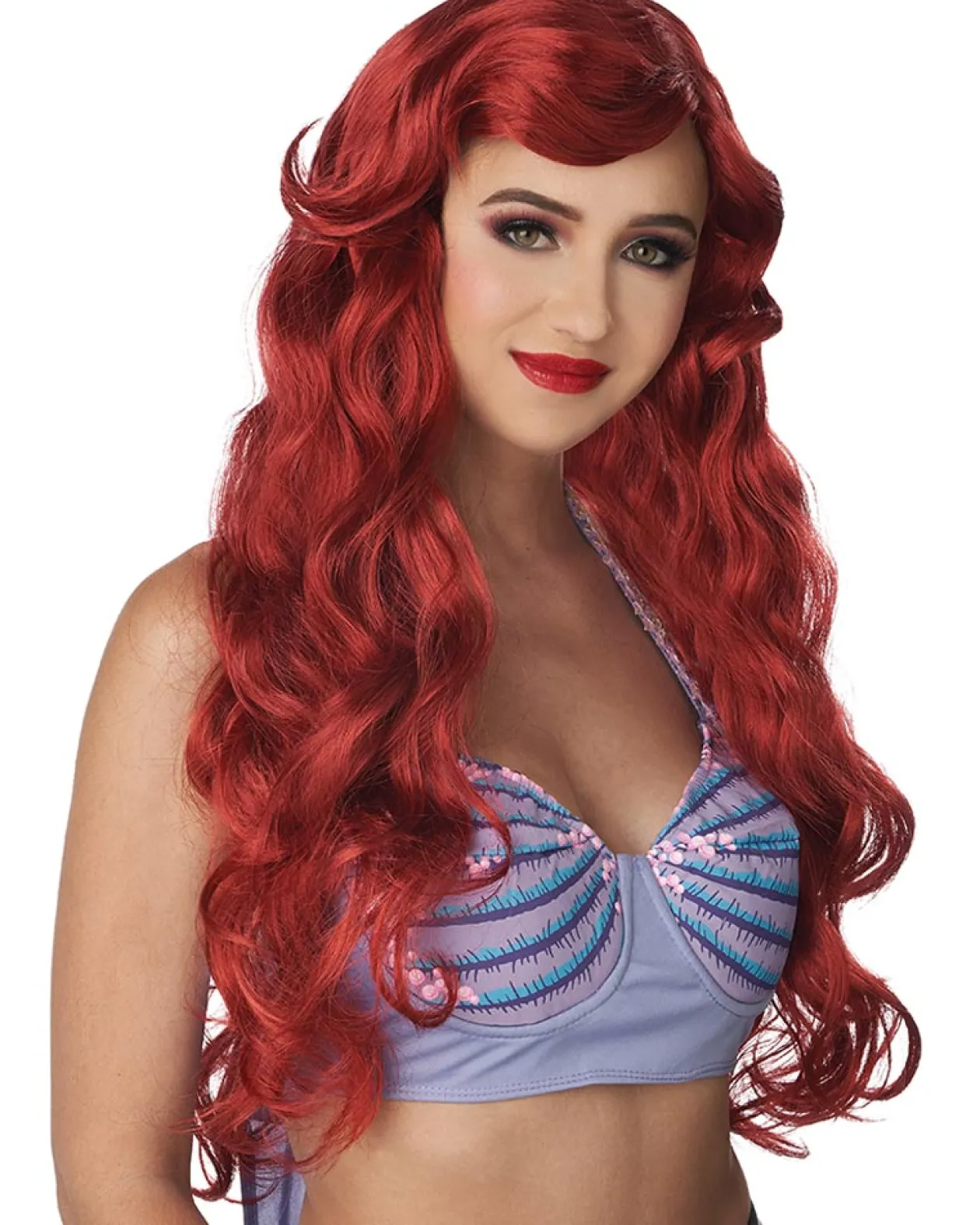 California Costumes Fairytale Mermaid Long Red Wig Clearance