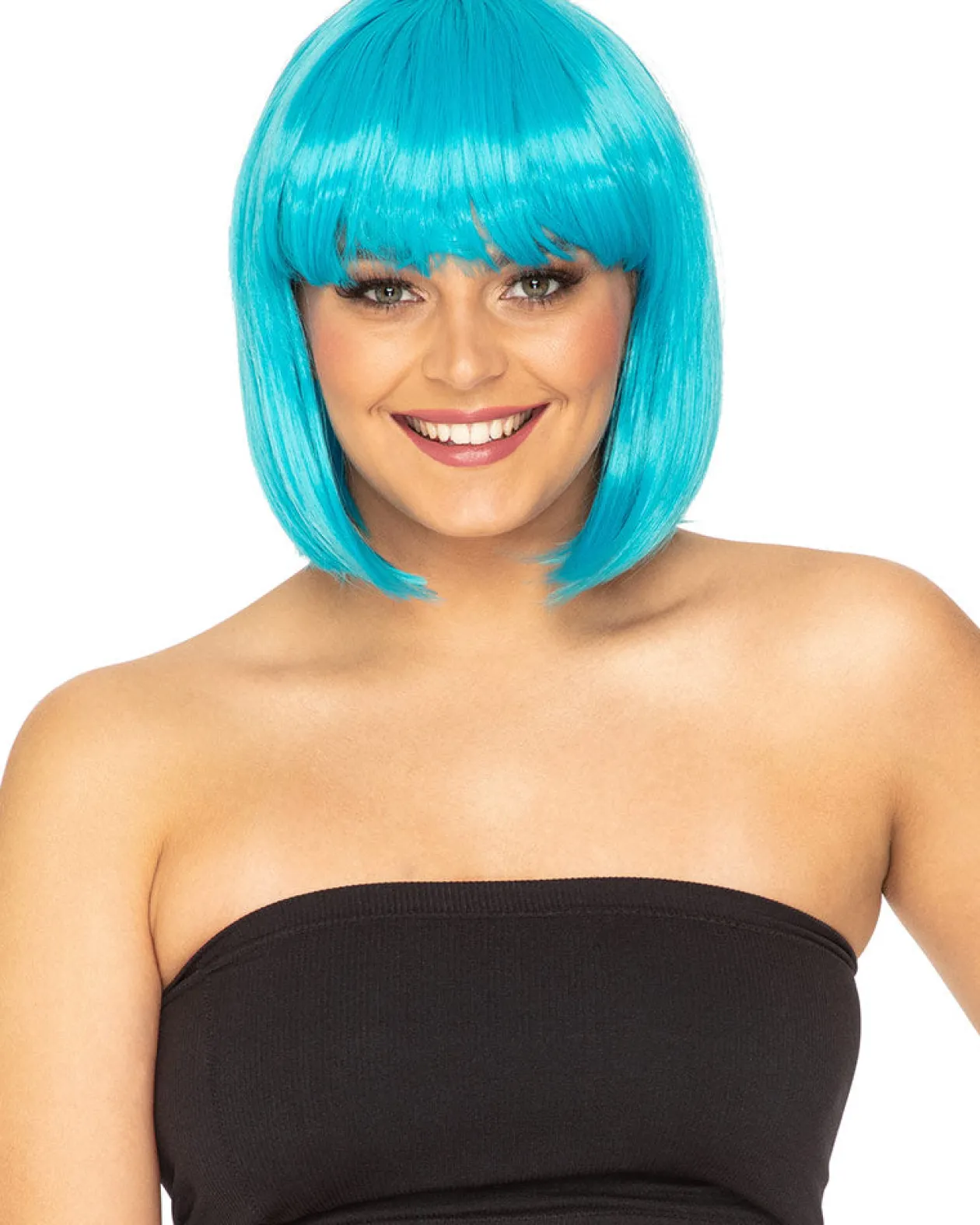 * Fashion Deluxe Aquamarine Bob Wig Cheap