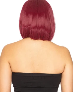 * Fashion Deluxe Bordeaux Red Bob Wig Online