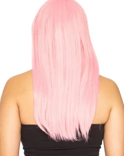 * Fashion Deluxe Musk Stick Pink Long Wig Fashion