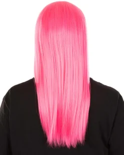 * Fashion Deluxe Neon Pink Long Wig Fashion