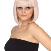* Fashion Deluxe Platinum Pink Bob Wig Discount