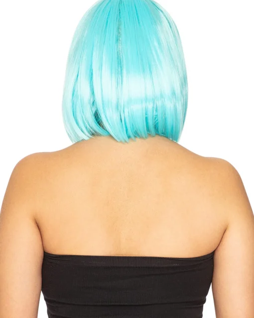 * Fashion Deluxe Soft Teal Bob Wig Outlet