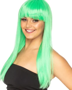 * Fashion Deluxe Spearmint Green Long Wig Sale