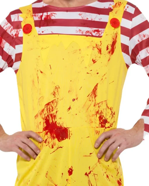 Smiffys Fast Food Kreepy Killer Clown Mens Costume Discount