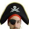 Tomfoolery Felt Pirate Hat With Gold Trim New