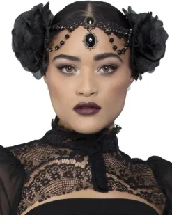 Smiffys Fever Deluxe Rose Embellished Headpiece Flash Sale