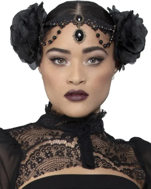 Smiffys Fever Deluxe Rose Embellished Headpiece Flash Sale