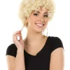 * Funky Blonde Curly Wig New