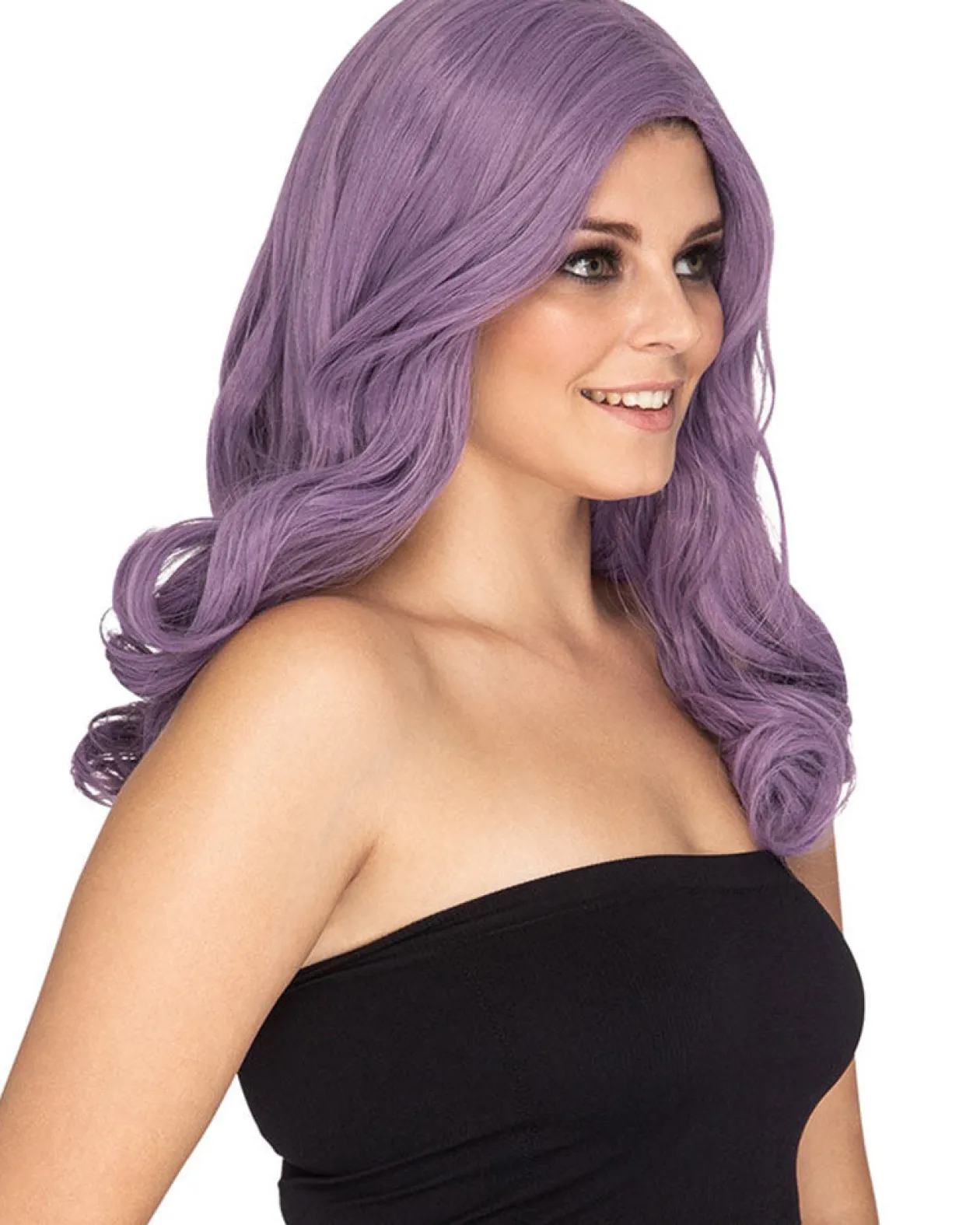 * Glamour Deluxe Ashes Of Violets Purple Long Wavy Wig Sale