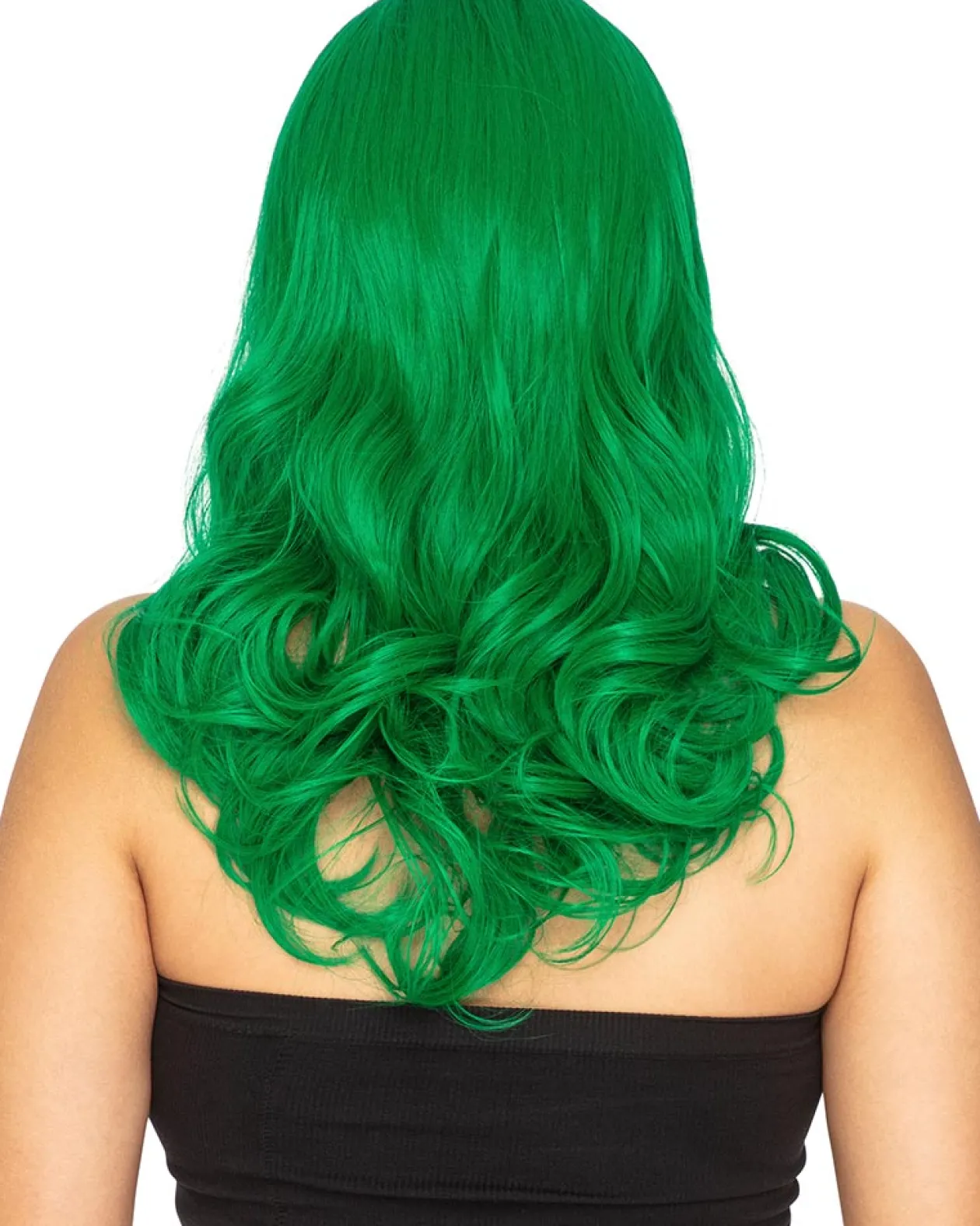 * Glamour Deluxe Emerald Green Long Wavy Wig Shop
