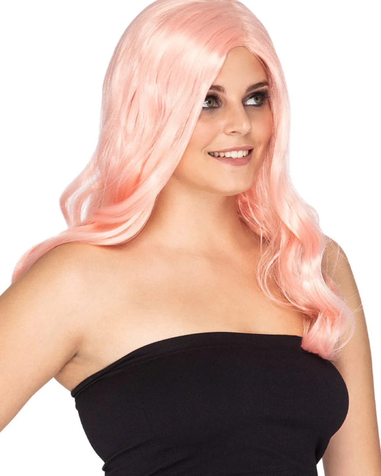 * Glamour Deluxe Fairy Floss Pink Long Wavy Wig Online