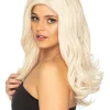 * Glamour Deluxe Platinum Blonde Long Wavy Wig Clearance