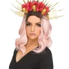 Fun World Gold And Red Skull Rose Crown Sale