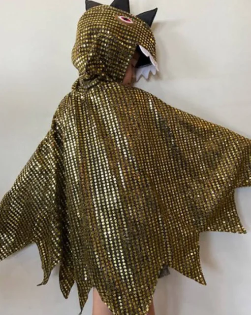 Fairy Girls Golden Dragon Cape Shop
