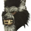 Ghoulish Productions Gray Howling Werewolf Deluxe Mask Clearance